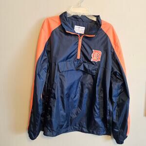 MLB Detroit Tigers G-III Sports by Carl Banks Jacket Large Half Zip